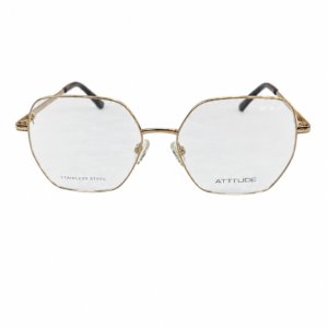ÓCULOS DE GRAU ATITUDE AT1727 DOURADO EM AÇO INOX