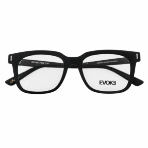 ÓCULOS DE GRAU EVOKE DX174 PRETO COM DETALHES DOURADOS