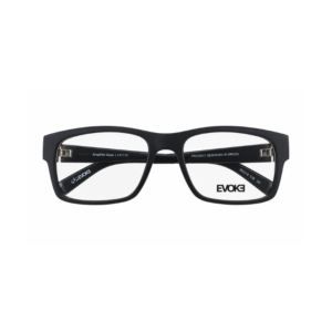 ÓCULOS DE GRAU EVOKE XH11 PRETO COM DETALHES METÁLICOS