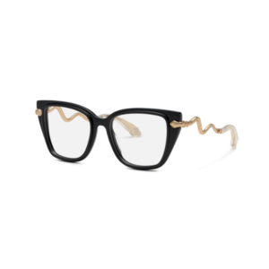 ÓCULOS DE GRAU ROBERTO CAVALLI VRC104 PRETO COM DOURADO