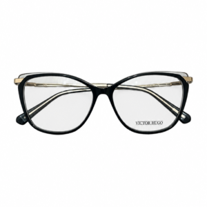 ÓCULOS DE GRAU VICTOR HUGO VH1953 0888 PRETO COM DOURADO
