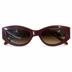 ÓCULOS DE SOL JUST CAVALLI SJC207 VINHO COM LENTES MARROM DEGRADÊ