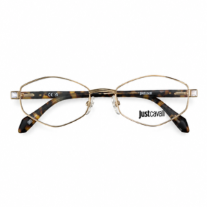 ÓCULOS DE GRAU JUST CAVALLI VJC227 DOURADO COM HASTES TARTARUGA